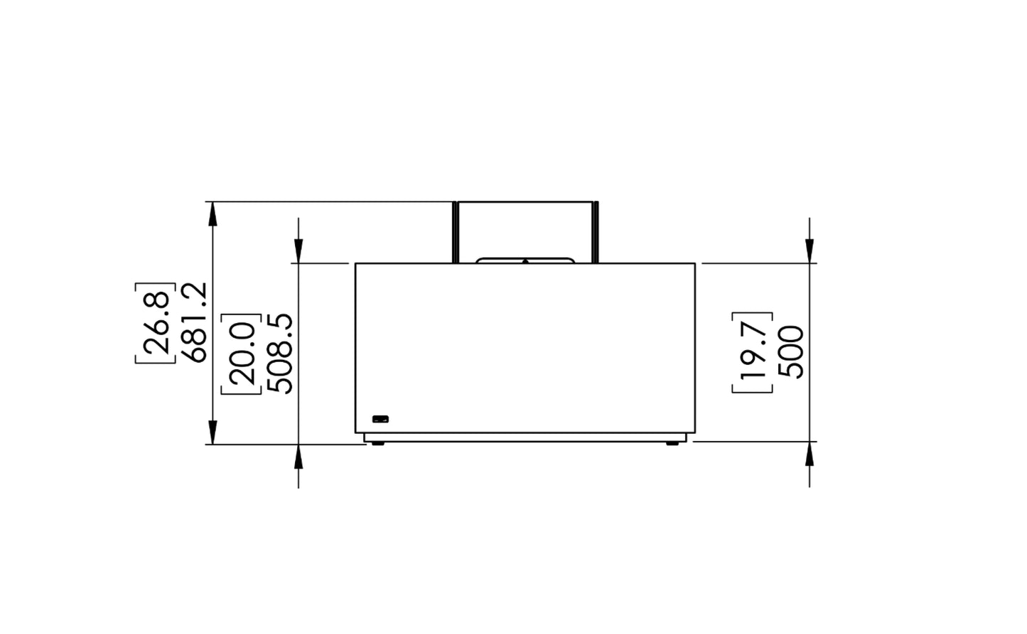 EcoSmart Fire - Chaser 38 - Fire Pit Table - Bone
