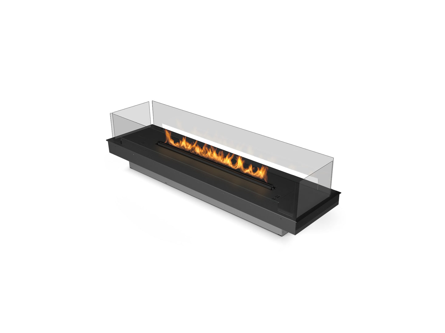 Planika FLA4 1190 Bioethanol Burner with Adaptive Frame and Glass Panels