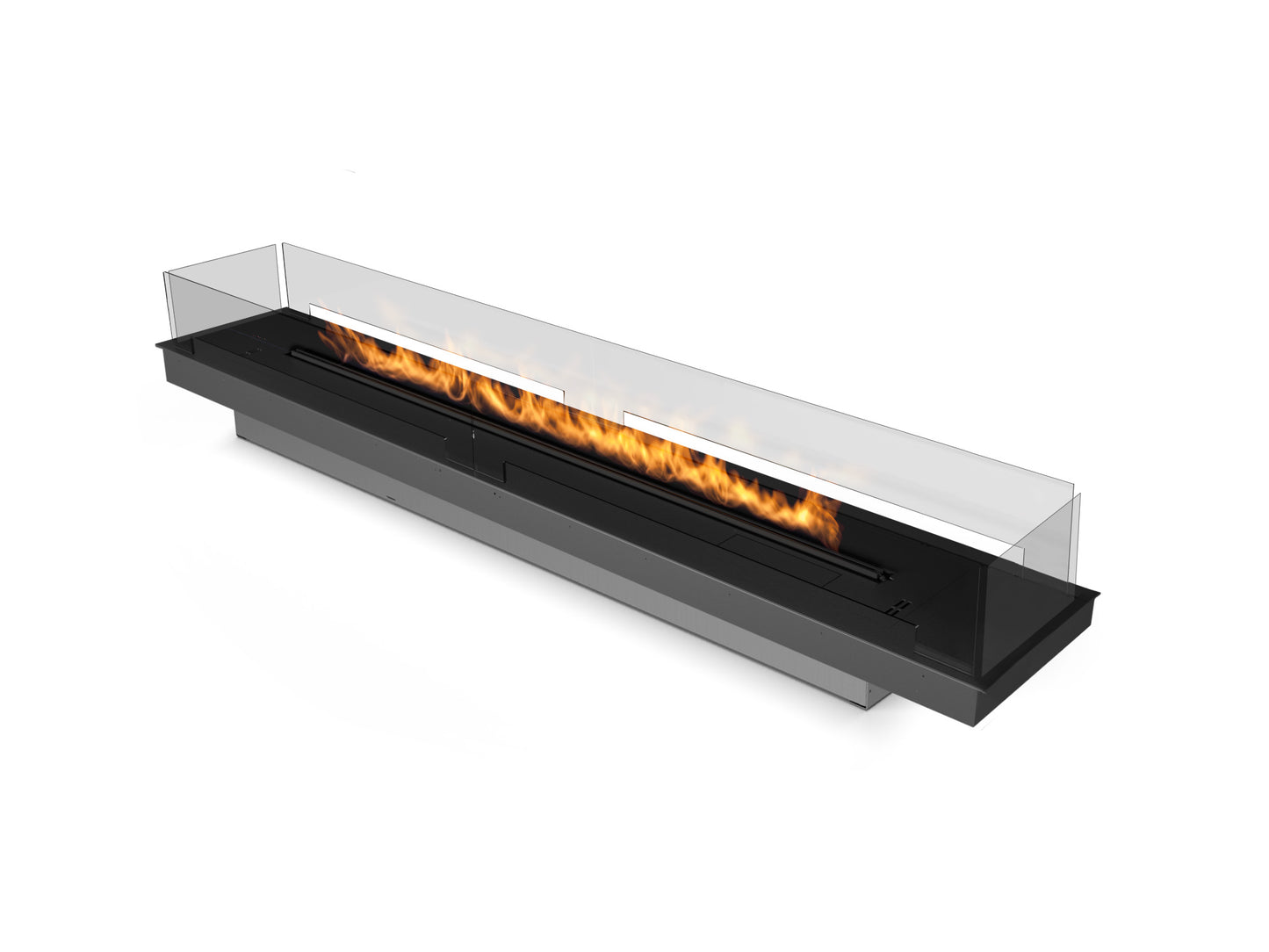 Planika FLA4 Plus 1990 Bioethanol Burner with Adaptive Frame and Glass Panels