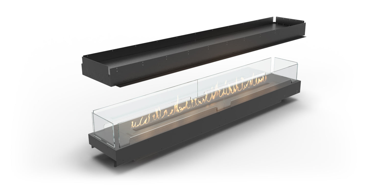 Planika Fireplace FORMA 2300 Island with FLA4 1990 Bioethanol Burner