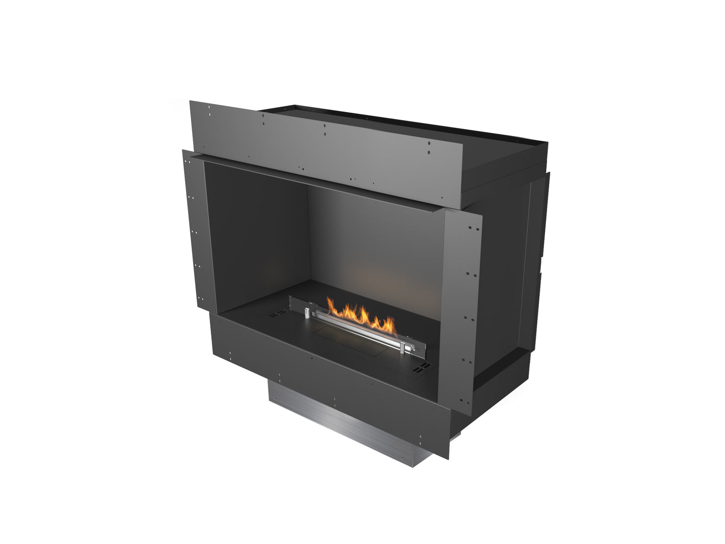 Planika Fireplace FORMA 800 Single Sided with Prime Fire 590 Bioethanol Burner