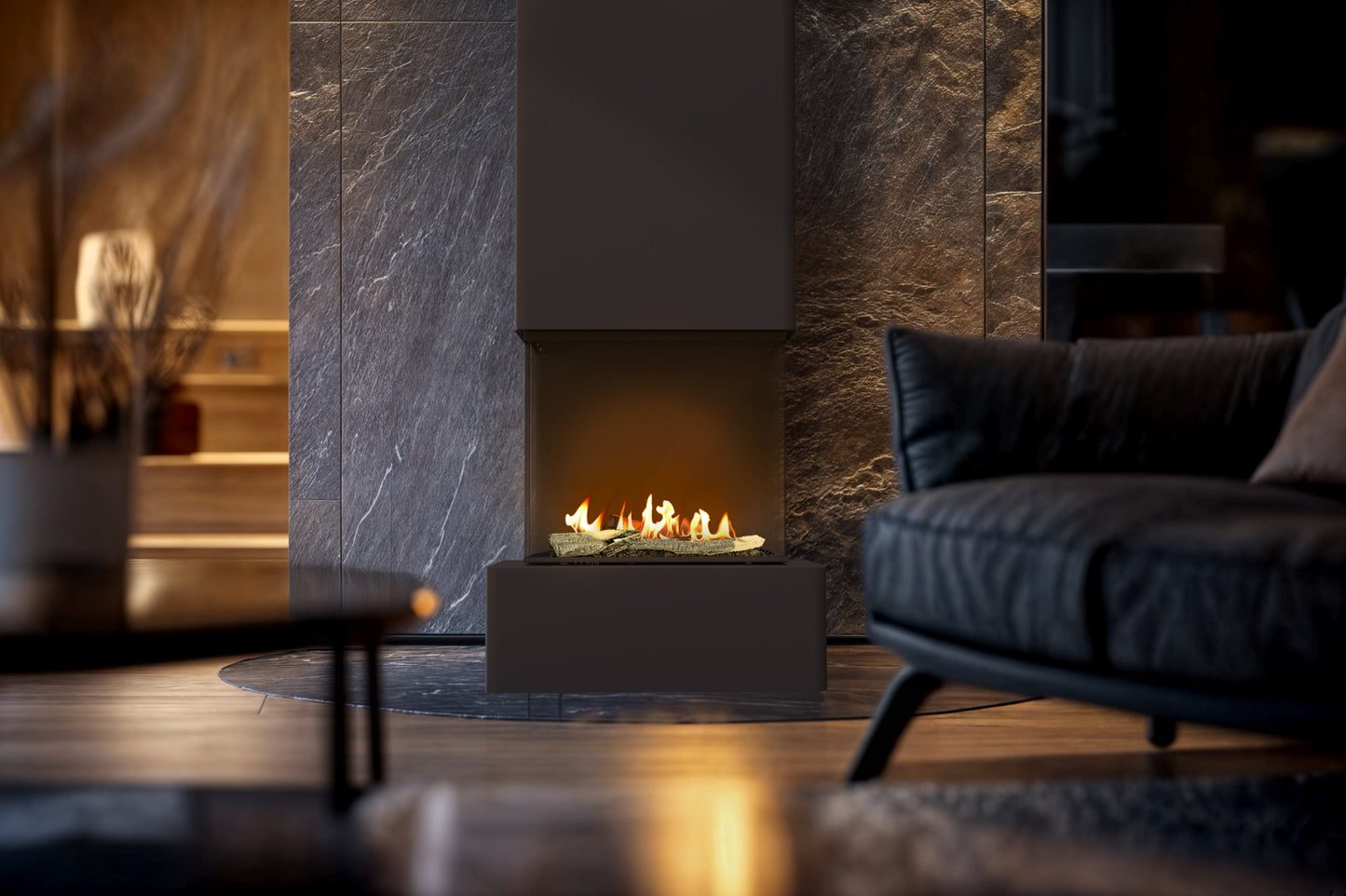 Planika - Free standing fireplace - Vertical