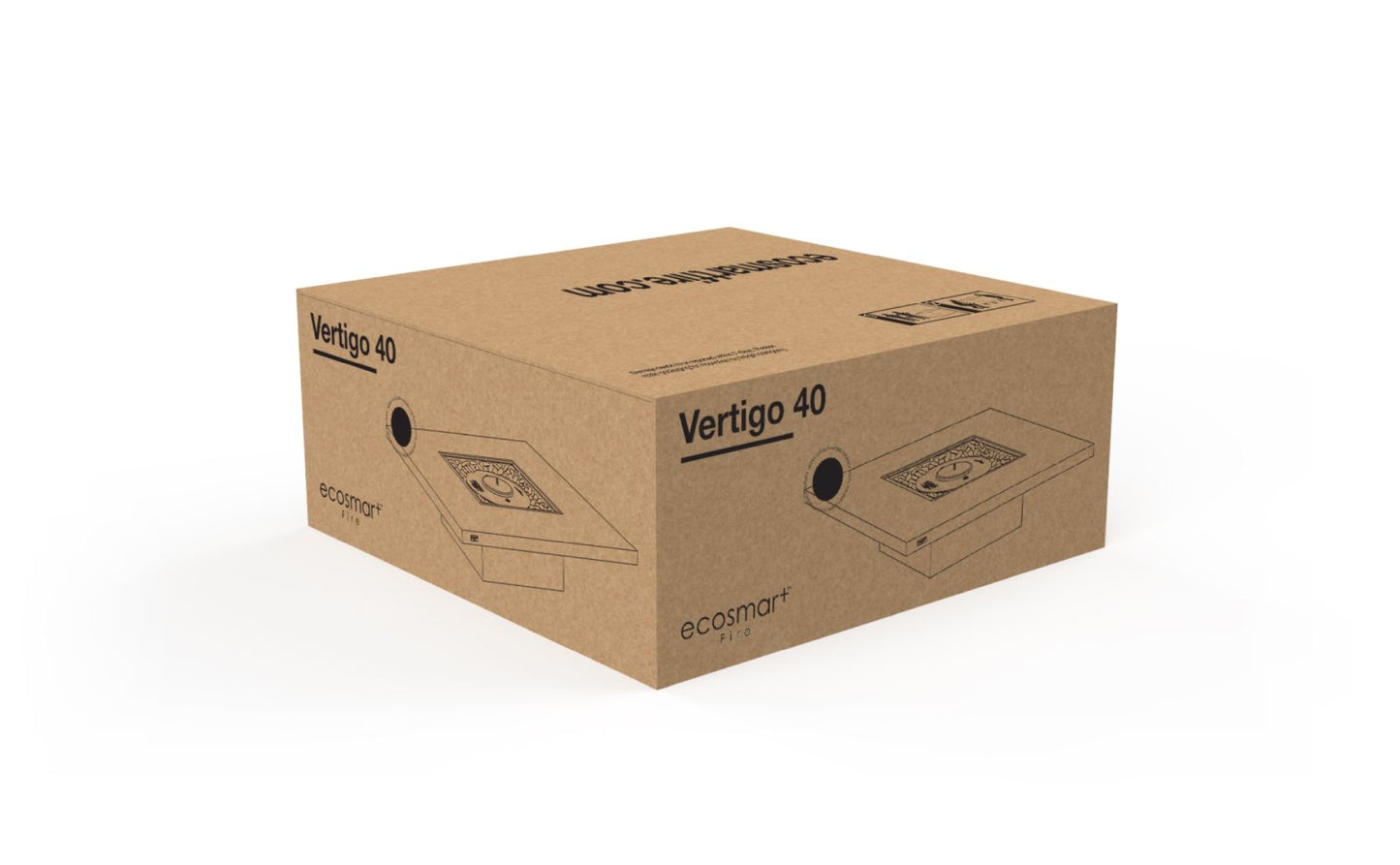 EcoSmart Fire - Vertigo 40 - Fire Pit Table - Graphite