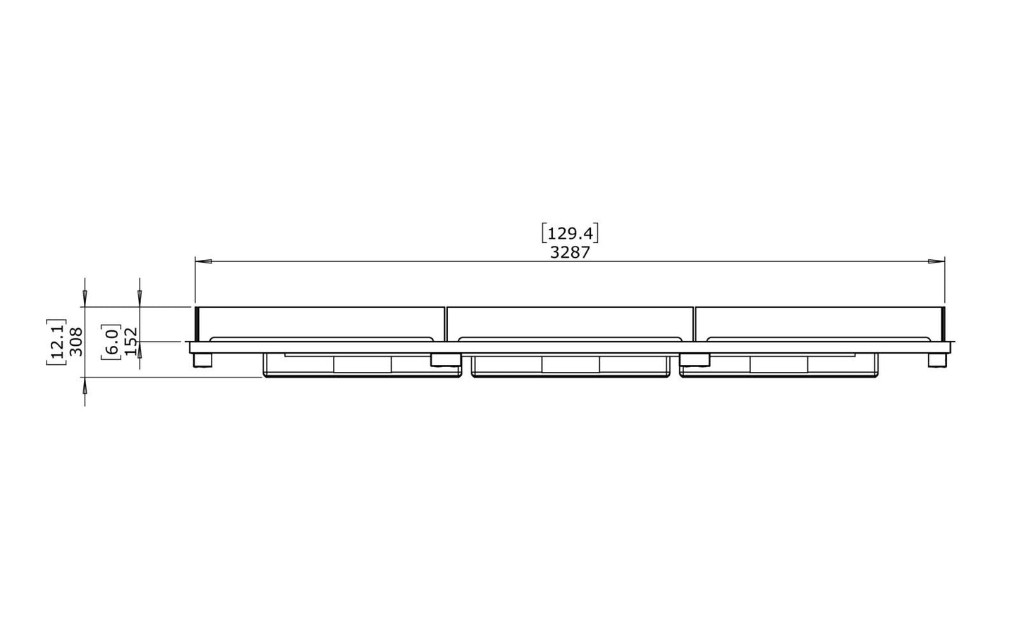 EcoSmart Fire - Linear 130 - Gas Fire Pit Kit - Black