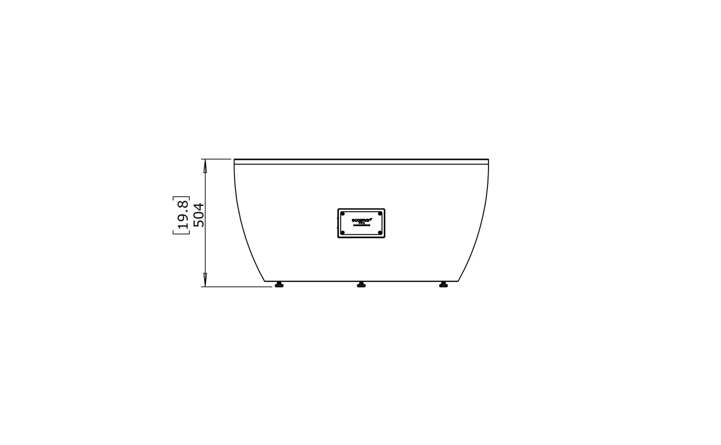 EcoSmart Fire - Pod 40 - Gas Fire Pit Bowl - Natural