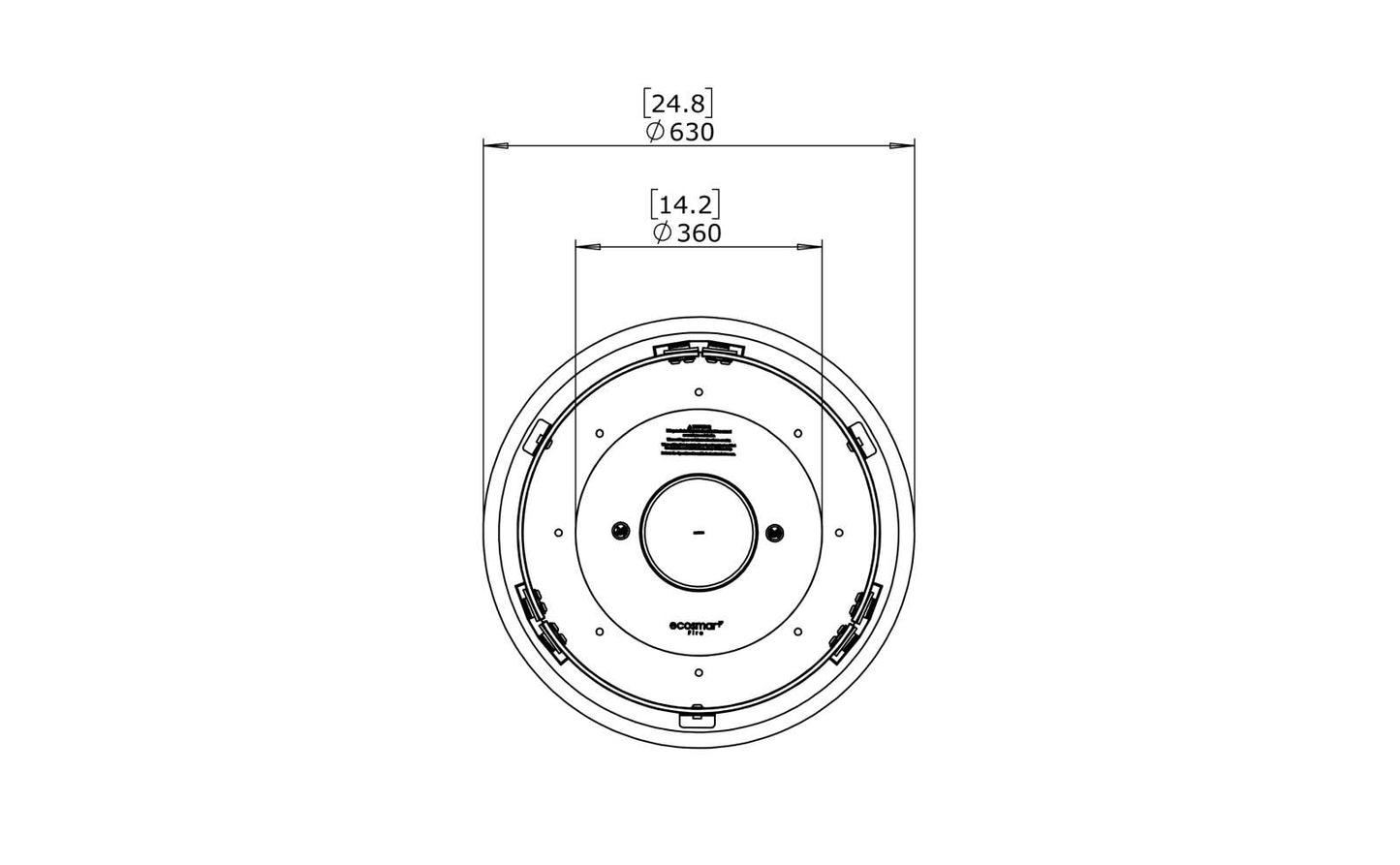 EcoSmart Fire - Round 20 - Gas Fire Pit Kit - Black
