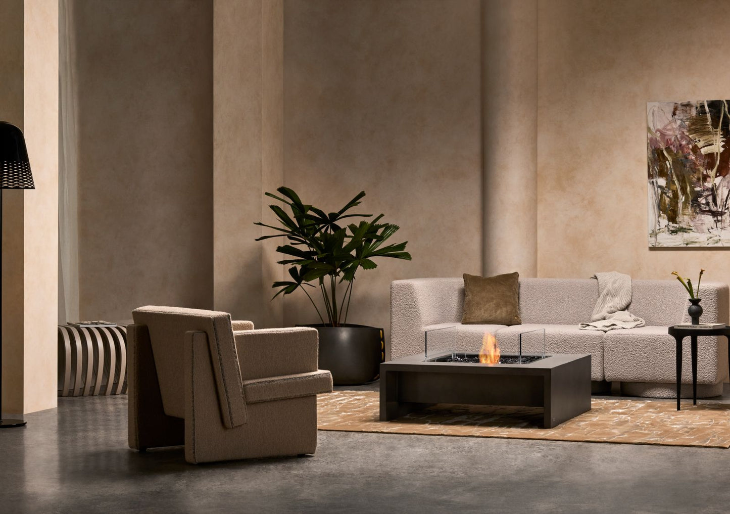 EcoSmart Fire - Mojito 40 - Gas Fire Pit Table - Bone