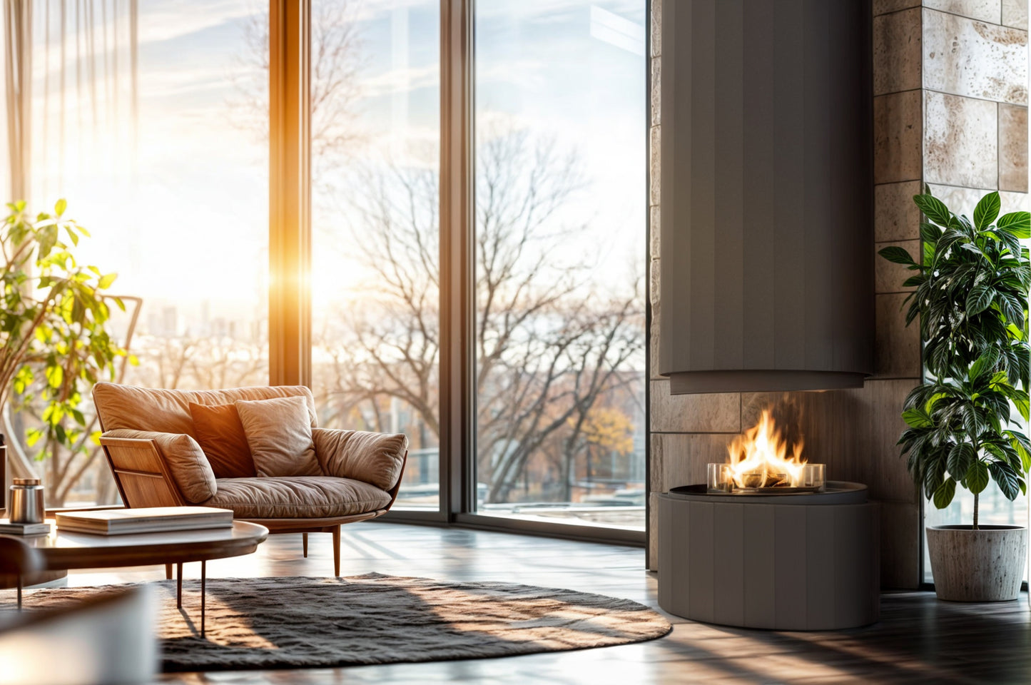 Planika - Free standing fireplace - Pillar