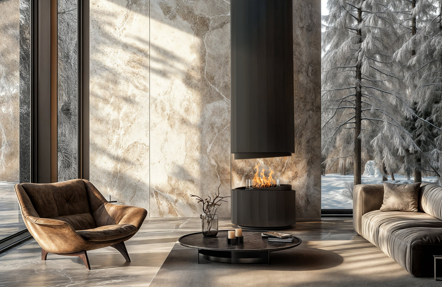 Planika - Free standing fireplace - Pillar