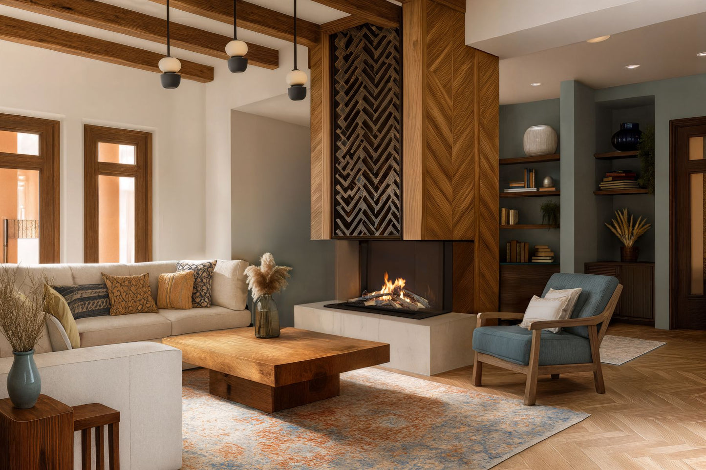 Sono Three-Sided - Glass Enclosed Bioethanol Fireplace