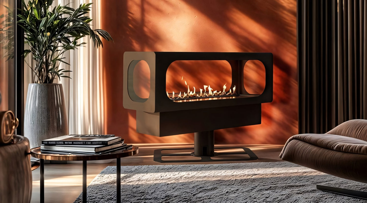 Planika - Free standing fireplace - UFO Freestanding