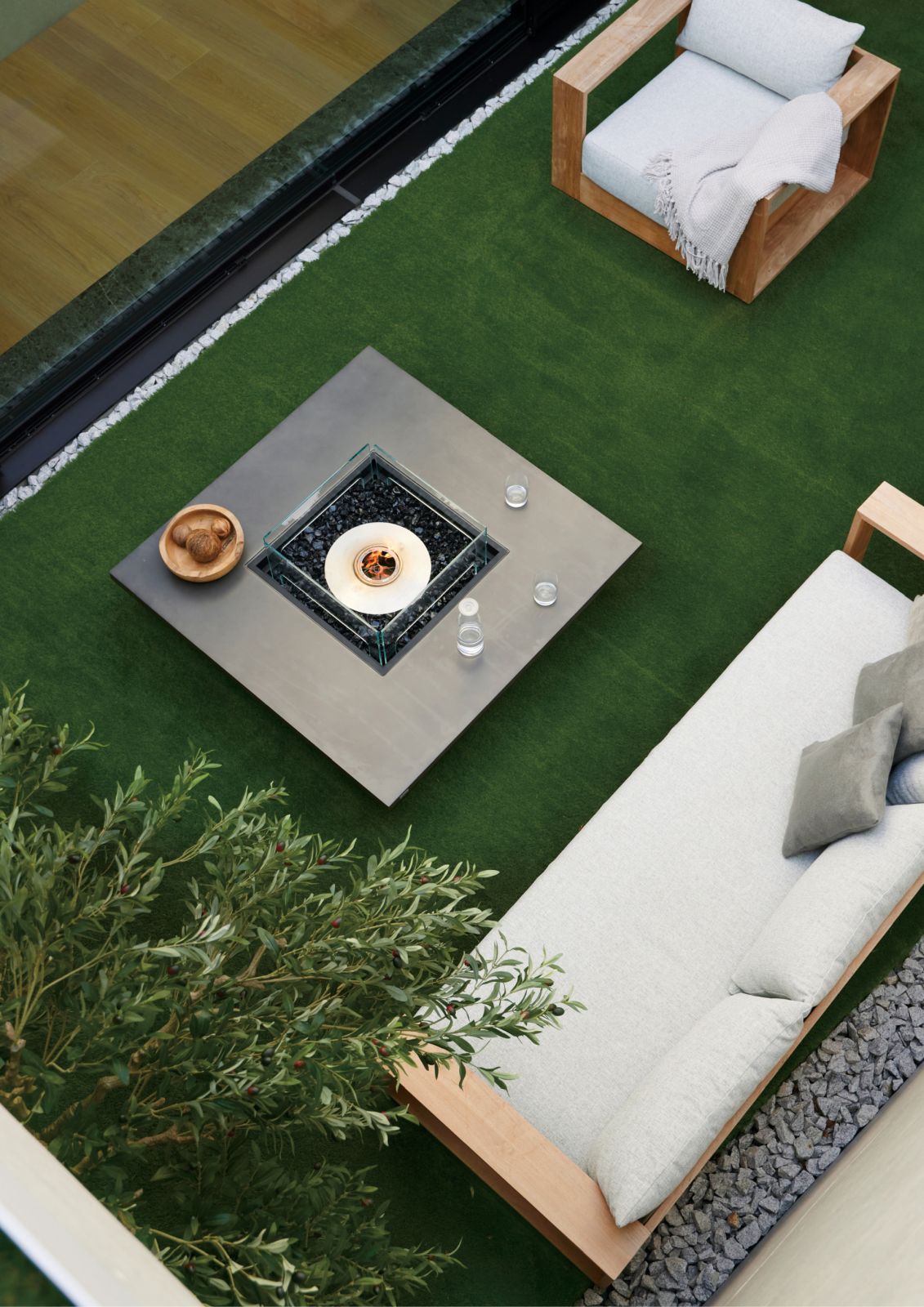 EcoSmart Fire - Vertigo 50 - Fire Pit Table - Graphite