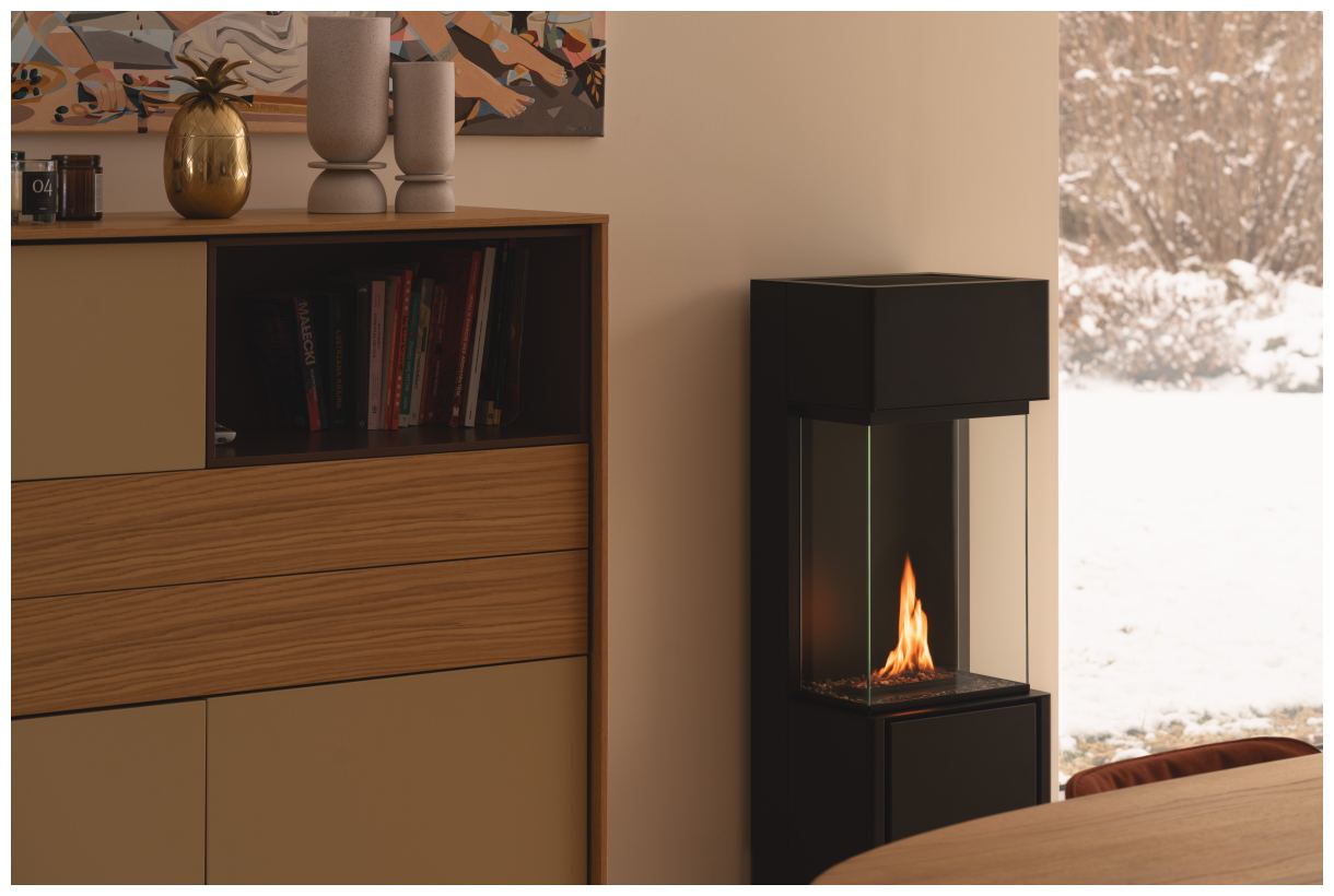 Planika - Free standing fireplace - ARCTICON