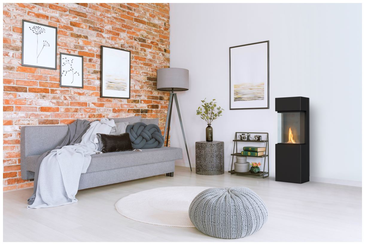 Planika - Free standing fireplace - ARCTICON