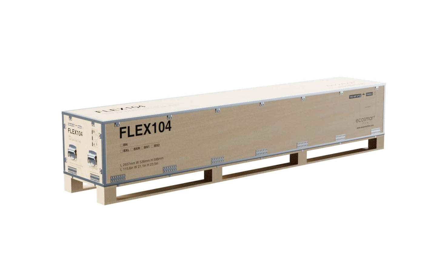 EcoSmart - Flex Fireplace 104BN.BX1 - Bench - Black