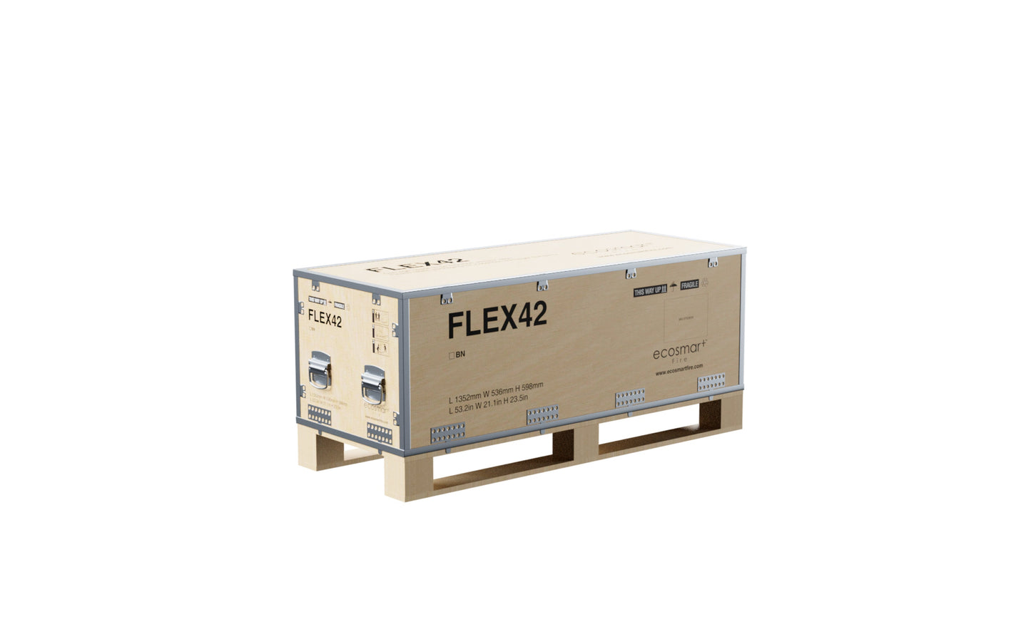 EcoSmart - Flex Fireplace 42BN - Bench - Black