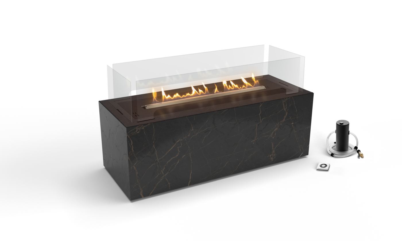 Planika - Free standing fireplace - BOX LAURENT WITH FLA 3 990