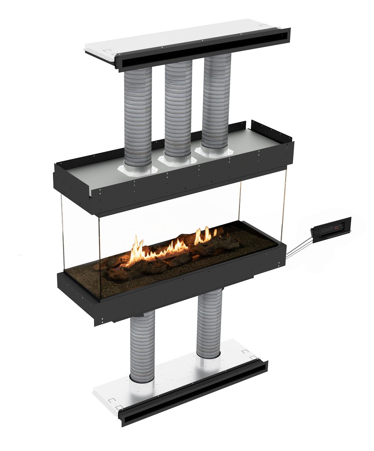 Planika - Insert fireplace - PANORAMA 1200 IS