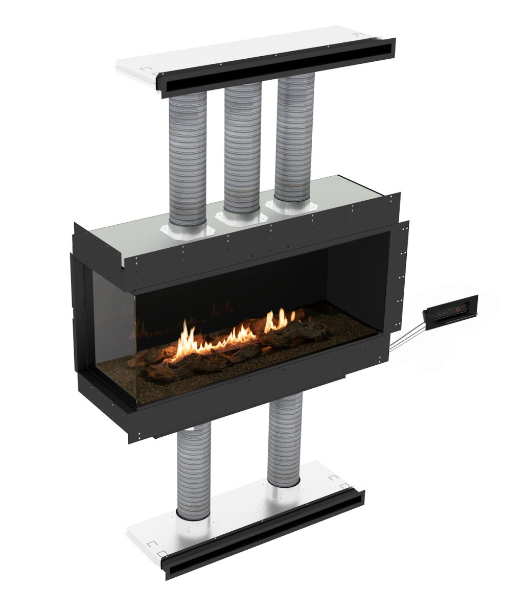 Planika - Insert fireplace - PANORAMA 1200 LC