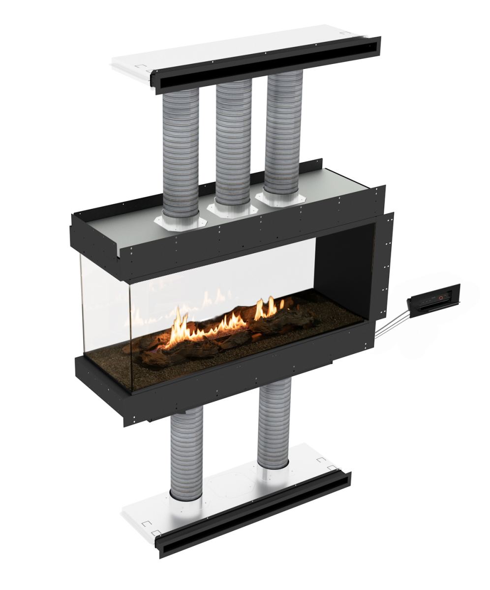 Planika - Insert fireplace - PANORAMA 1200 RD