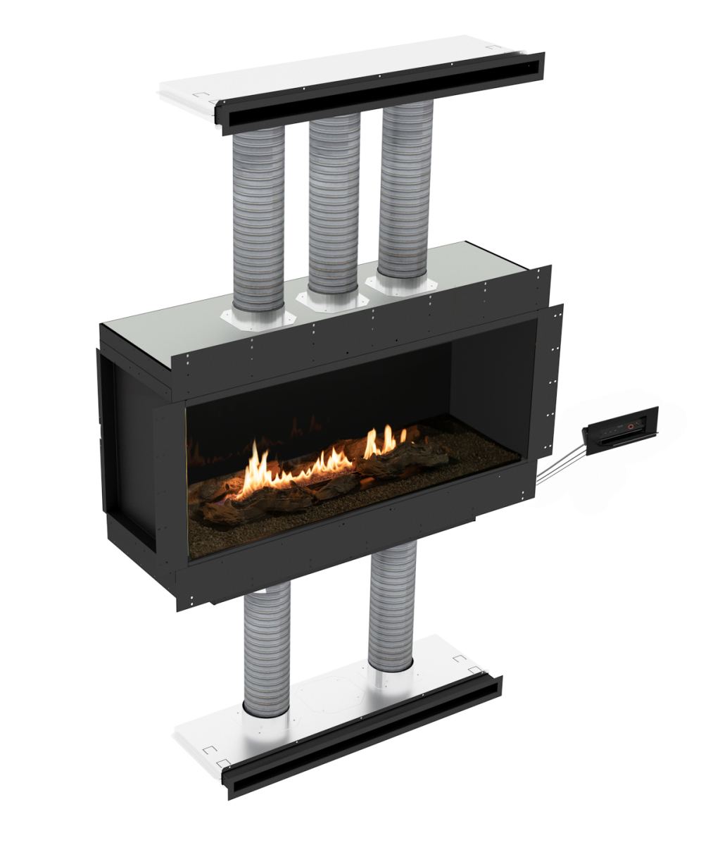Planika - Insert fireplace - PANORAMA 1200 SS