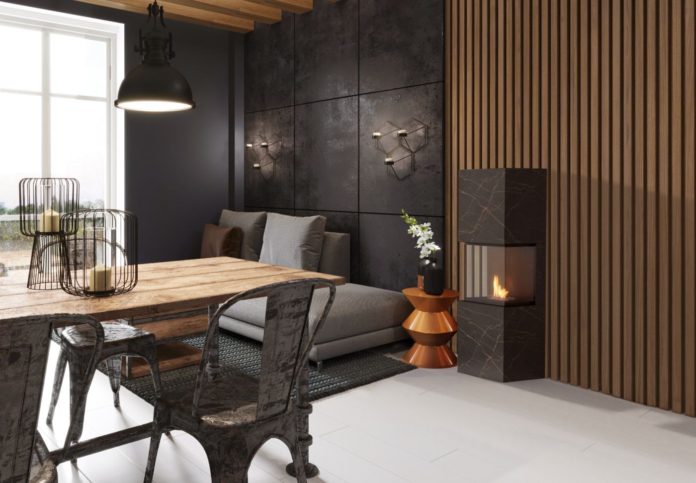 Planika - Free standing fireplace - ROCK LAURENT