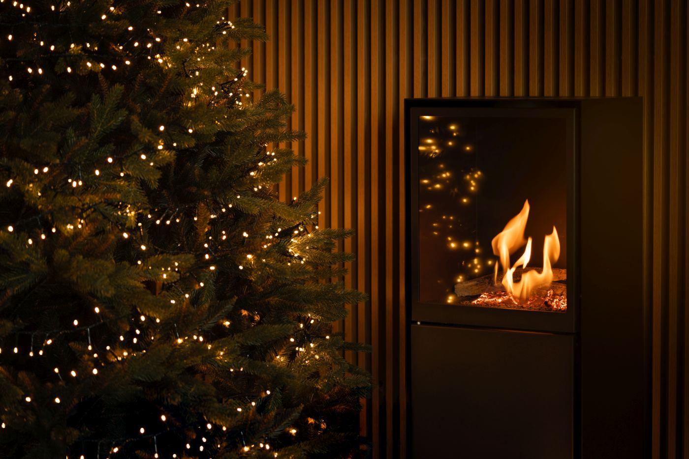 Planika - Free standing fireplace - SCANDI REMOTE
