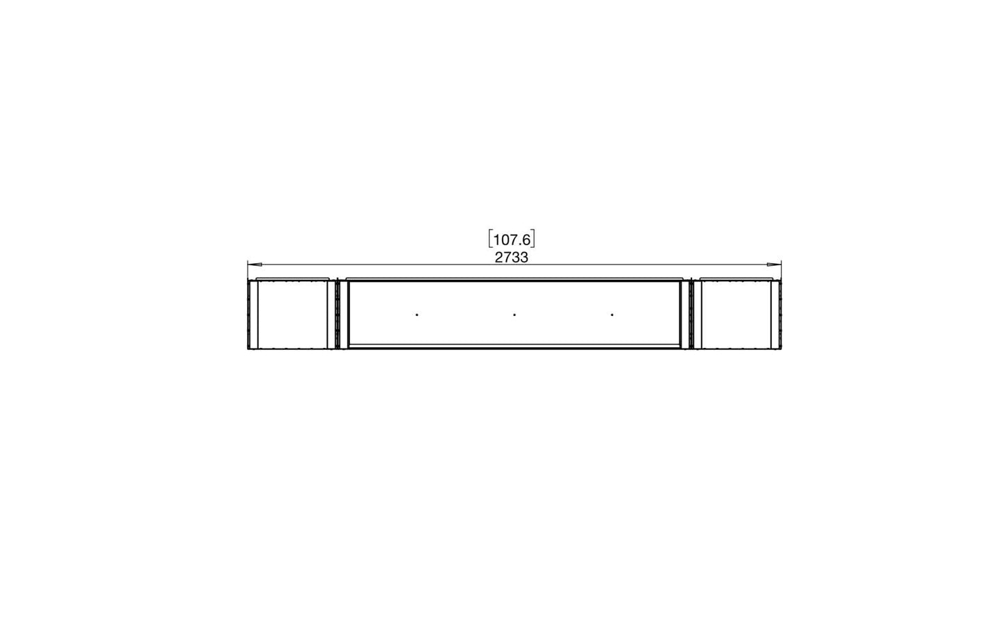 EcoSmart - Flex Fireplace 104BY.BX2 - Bay - Black