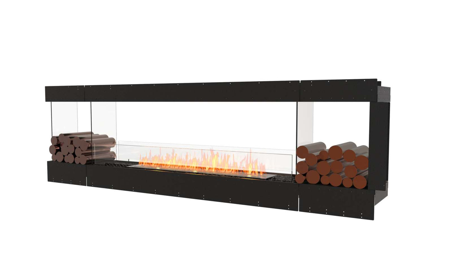 EcoSmart - Flex Fireplace 104PN.BX2 - Peninsula - Black