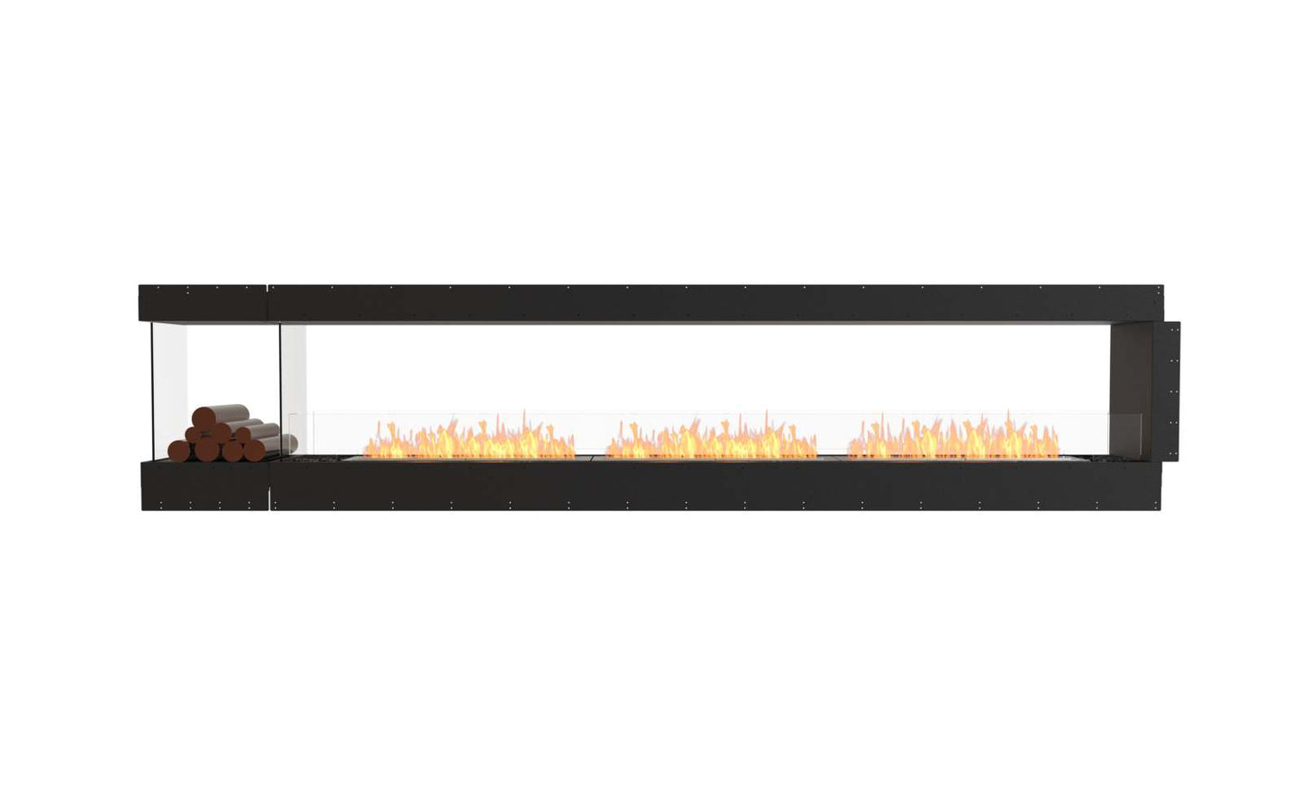 EcoSmart - Flex Fireplace 140PN.BXL - Peninsula - Black