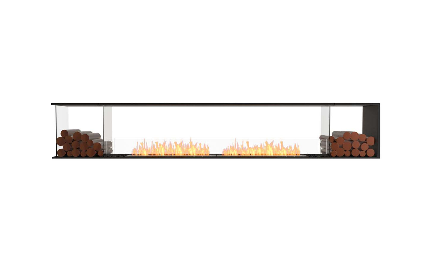 EcoSmart - Flex Fireplace 122PN.BX2 - Peninsula - Black