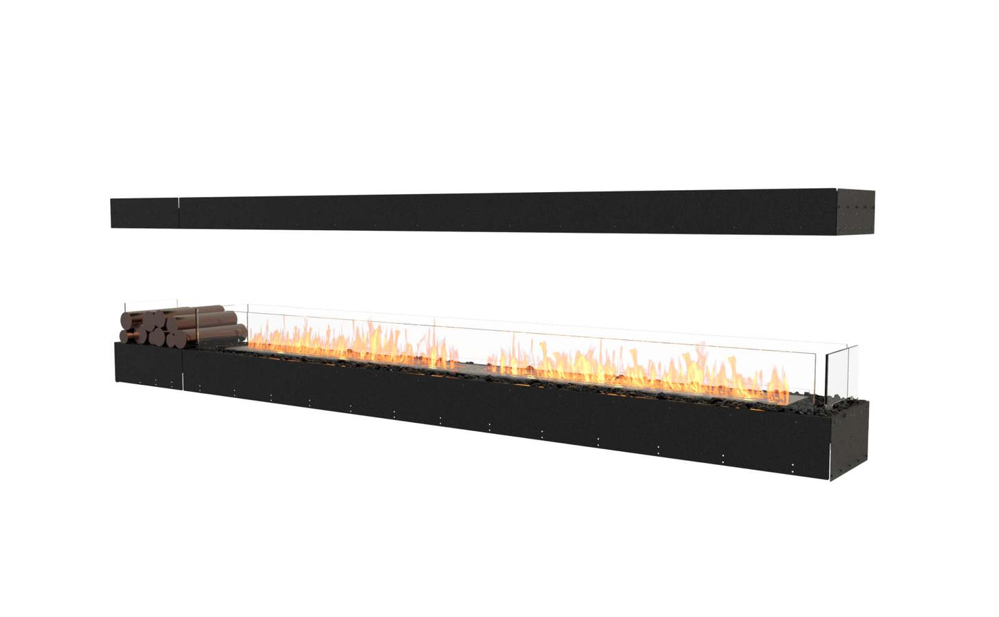 EcoSmart - Flex Fireplace 122IL.BX1 - Island - Black