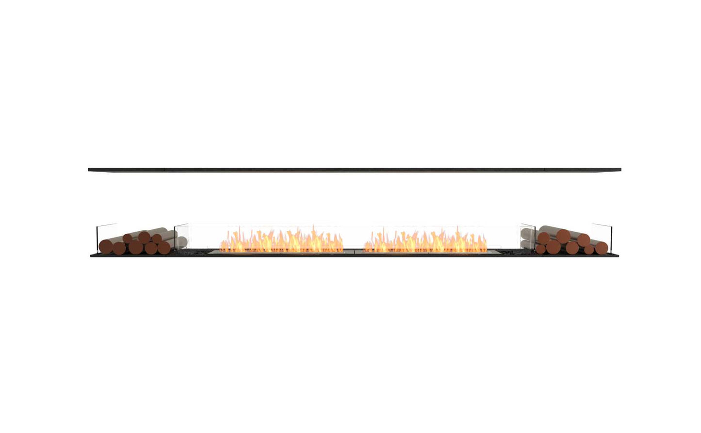 EcoSmart - Flex Fireplace 122IL.BX2 - Island - Black