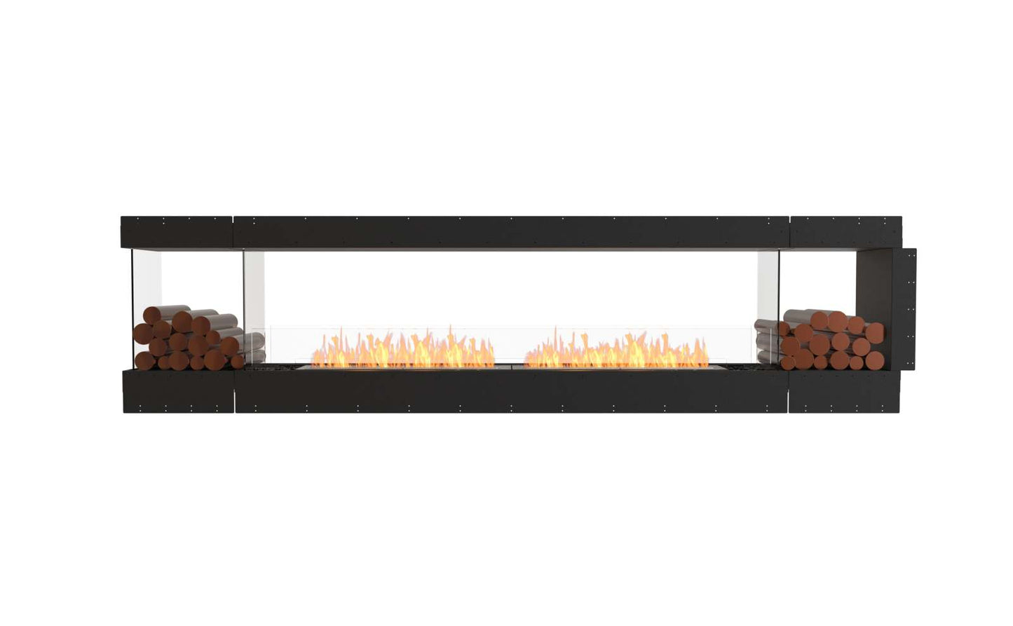 EcoSmart - Flex Fireplace 122PN.BX2 - Peninsula - Black