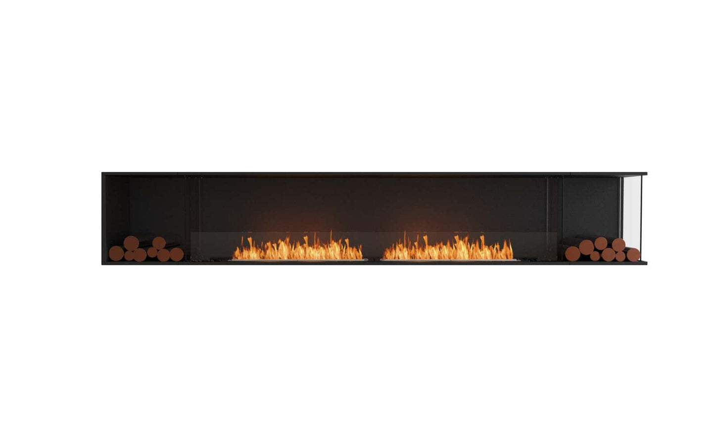 EcoSmart - Flex Fireplace 122RC.BX2 - Right Corner - Black