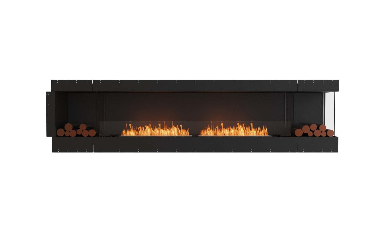 EcoSmart - Flex Fireplace 122RC.BX2 - Right Corner - Black