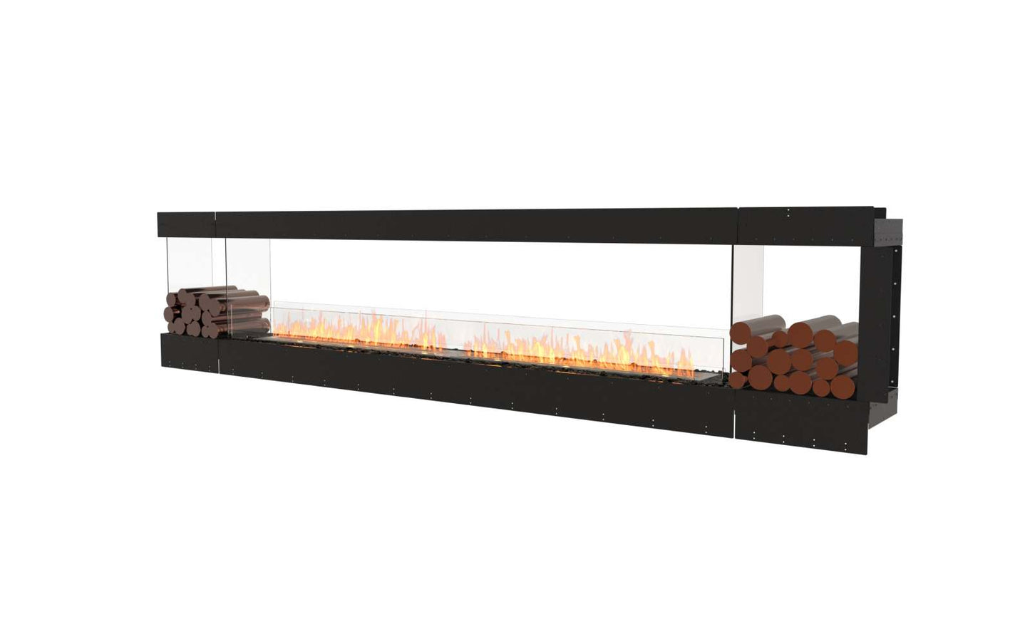 EcoSmart - Flex Fireplace 140PN.BX2 - Peninsula - Black