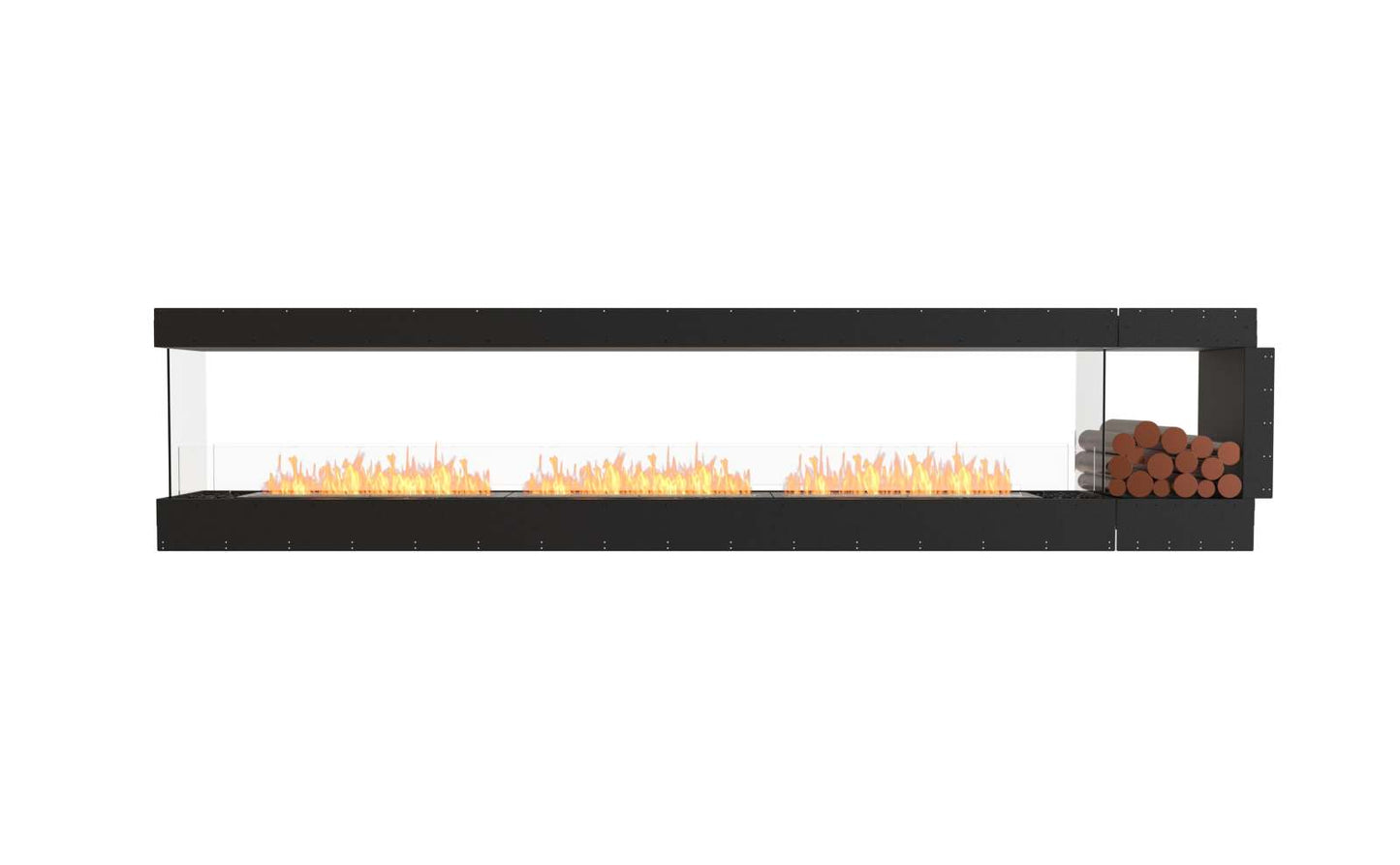 EcoSmart - Flex Fireplace 140PN.BXR - Peninsula - Black