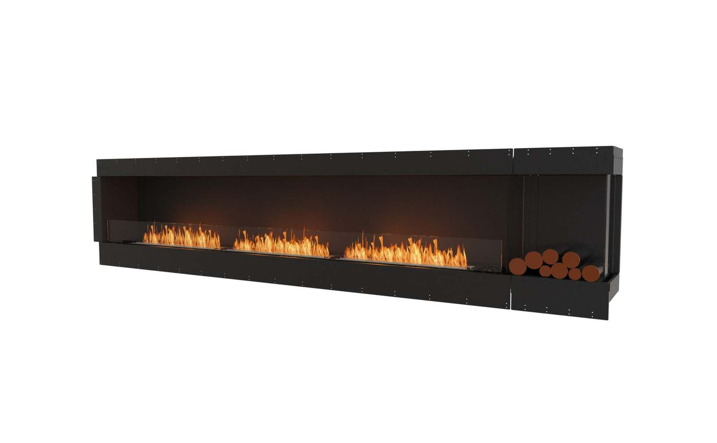 EcoSmart - Flex Fireplace 140RC.BXR - Right Corner - Black