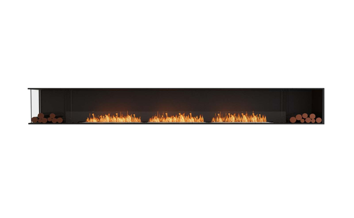 EcoSmart - Flex Fireplace 158LC.BX2 - Left Corner - Black