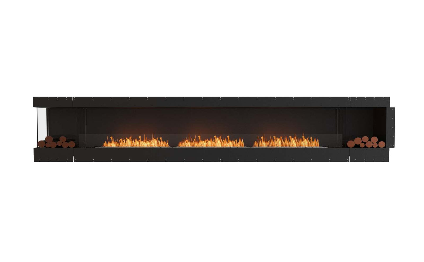 EcoSmart - Flex Fireplace 158LC.BX2 - Left Corner - Black
