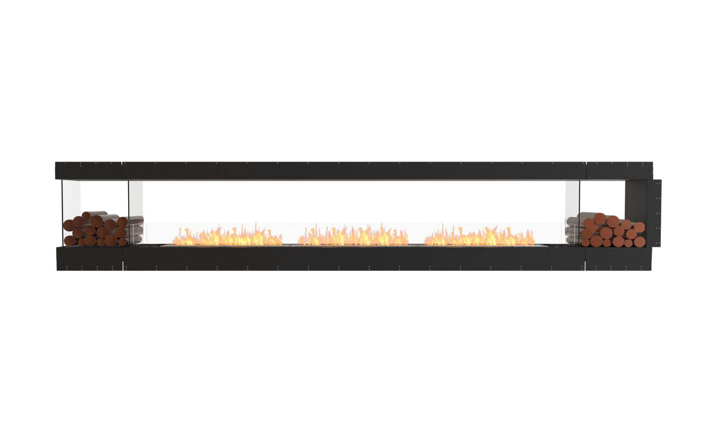 EcoSmart - Flex Fireplace 158PN.BX2 - Peninsula - Black