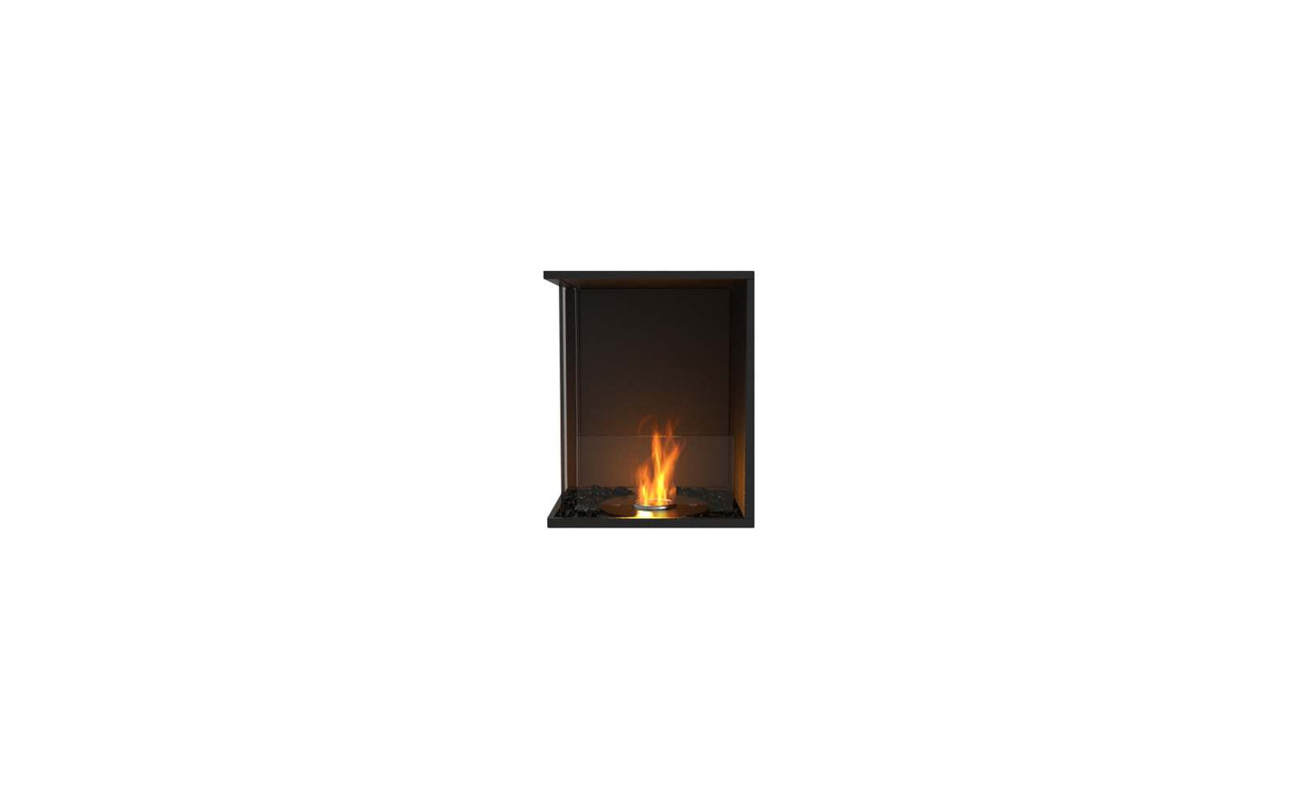 EcoSmart - Flex Fireplace 18LC - Left Corner - Black