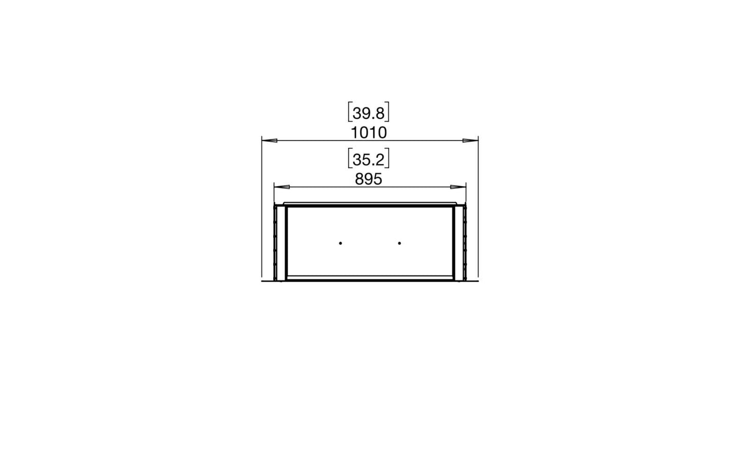 EcoSmart - Flex Fireplace 32SS - Single Sided - Black