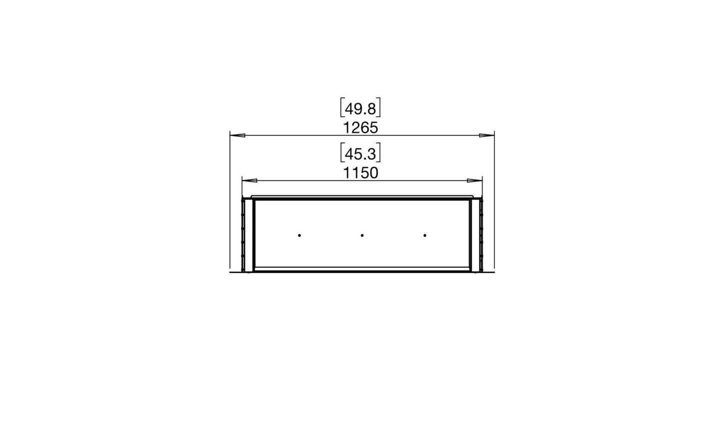 EcoSmart - Flex Fireplace 42SS - Single Sided - Black