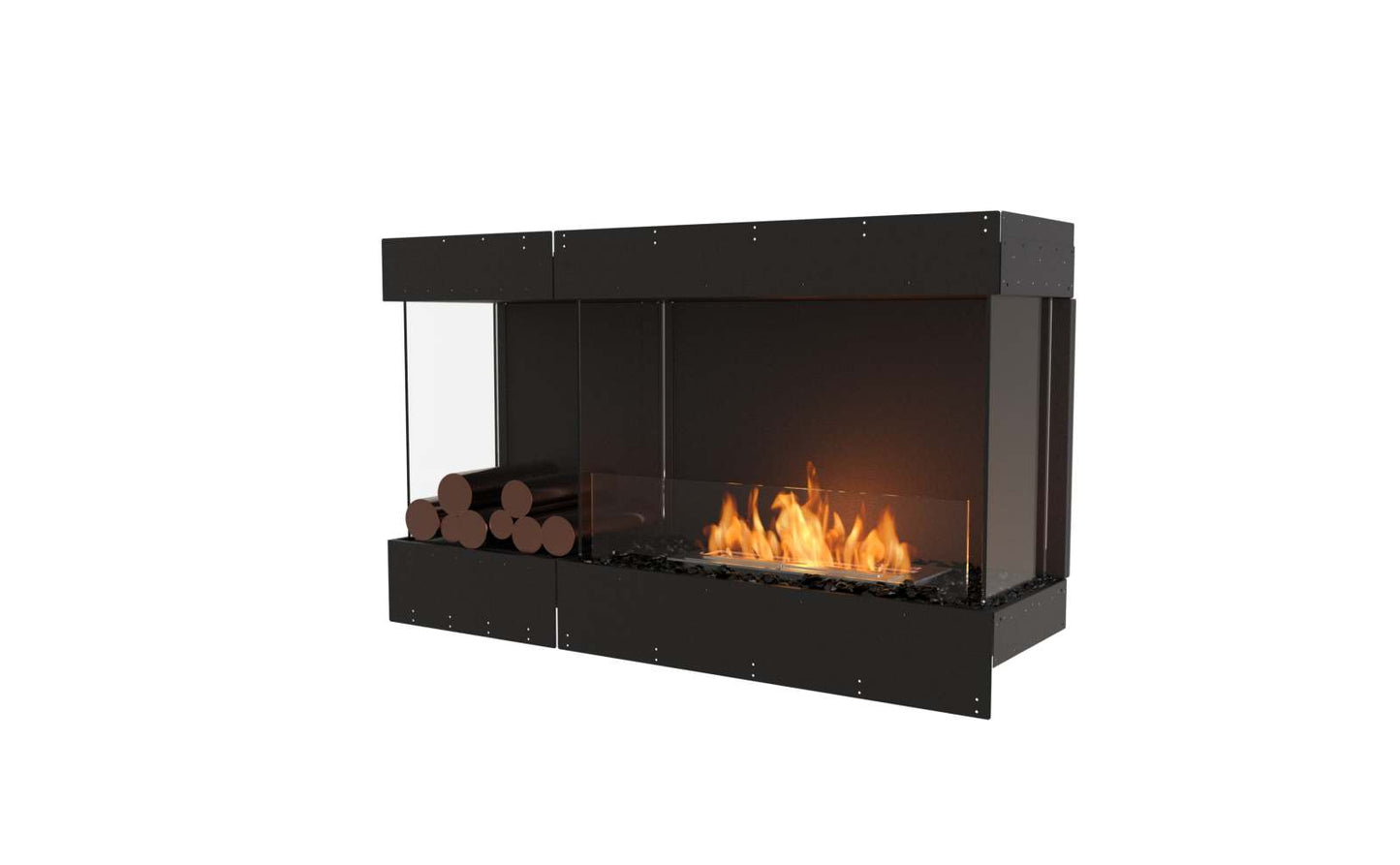 EcoSmart - Flex Fireplace 50BY.BXL - Bay - Black