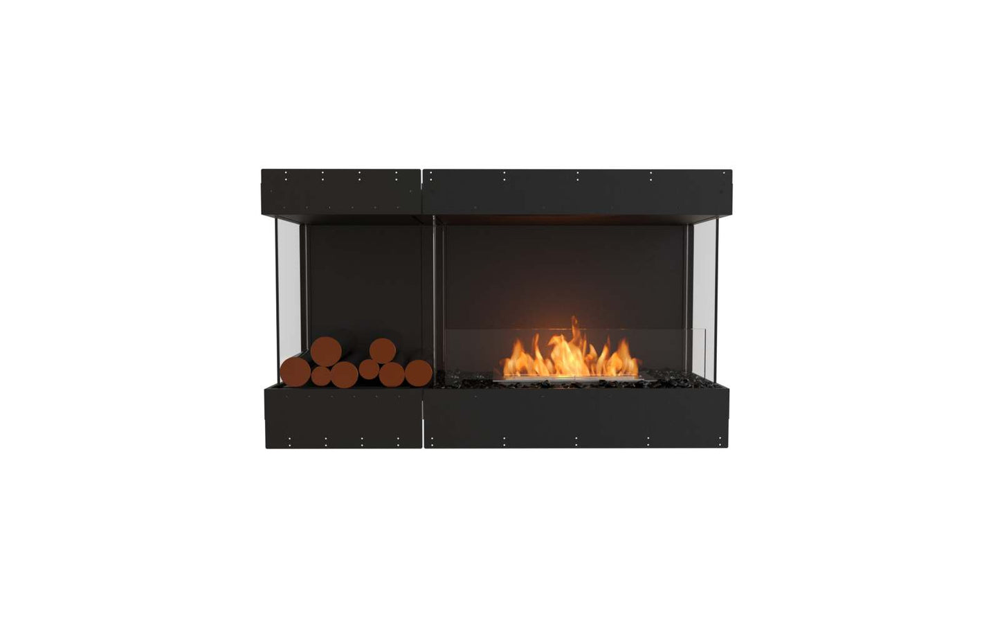 EcoSmart - Flex Fireplace 50BY.BXL - Bay - Black