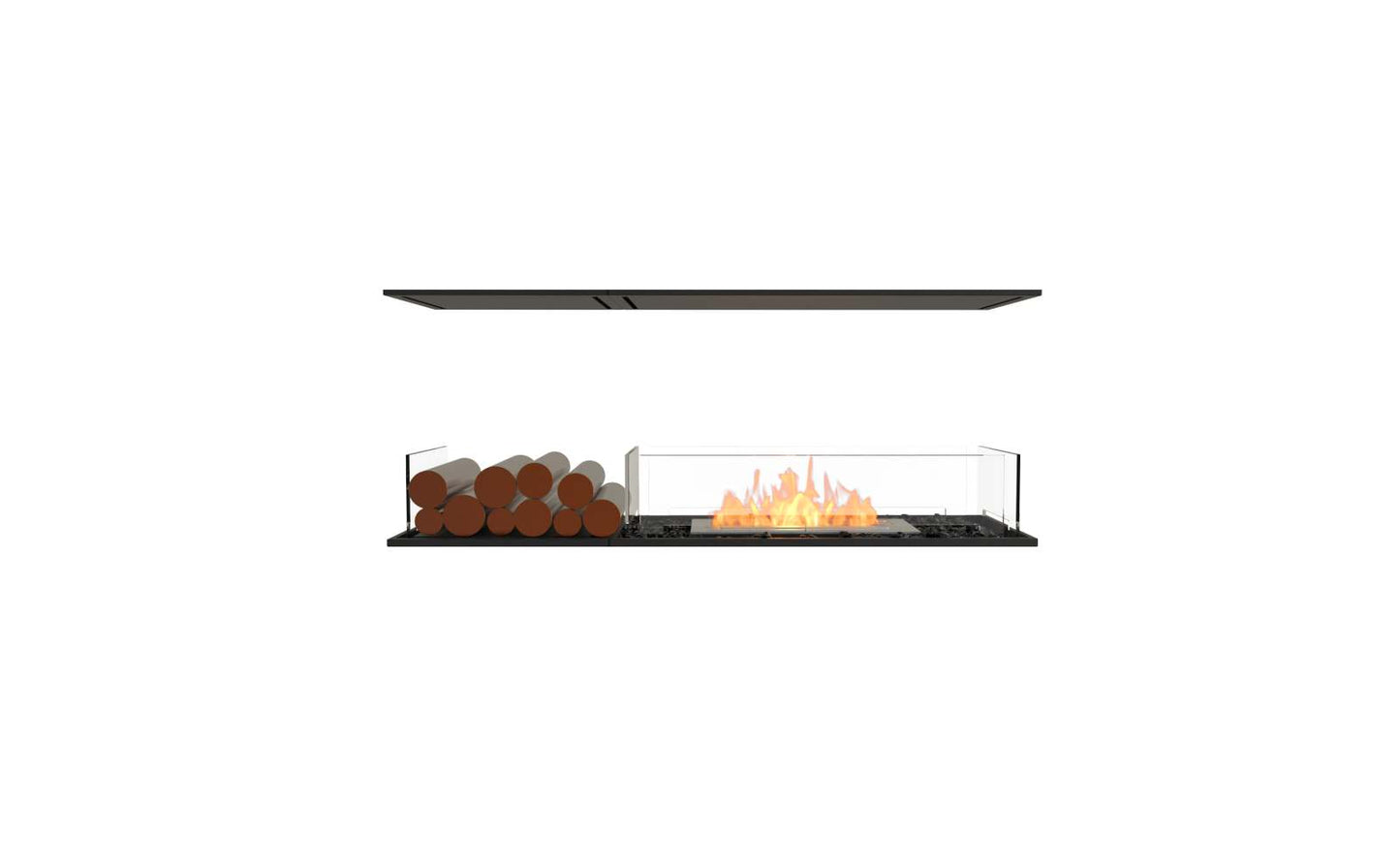EcoSmart - Flex Fireplace 50IL.BX1 - Island - Black