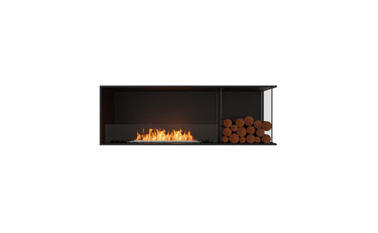 EcoSmart - Flex Fireplace 60RC.BXR - Right Corner - Black