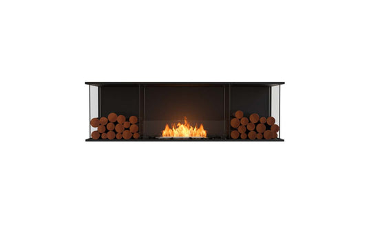 EcoSmart - Flex Fireplace 68BY.BX2 - Bay - Black